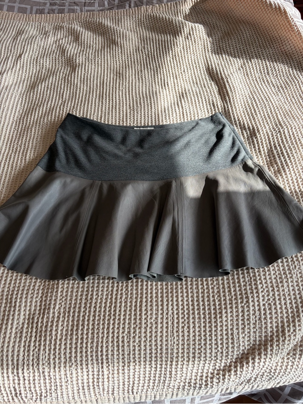hinge Black Flared Skater Skirt